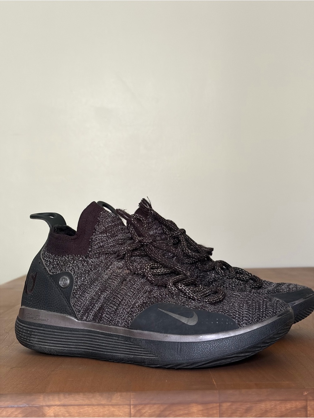 Nike Zoom KD 11 Twilight Pulse Black Flyknit Basketball Shoes - Men's 7.5